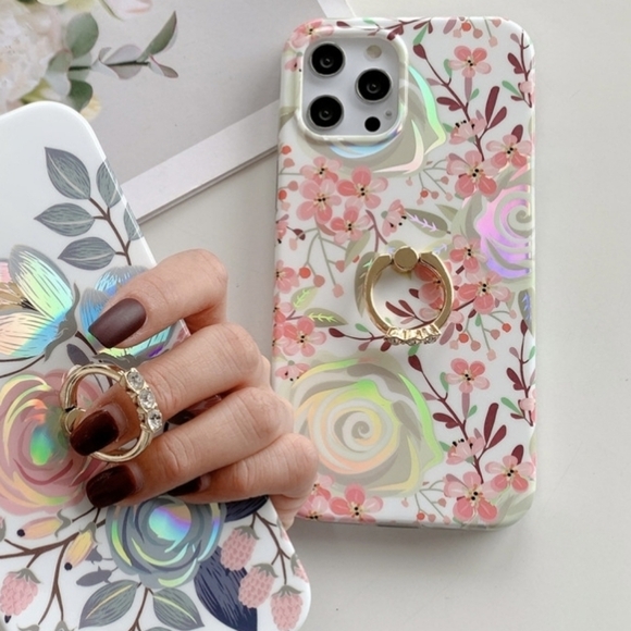 Floral iPhone 15 Case iPhone 14 Case iPhone 13 Pro Max Case 12 Pro Max Case - Picture 3 of 5